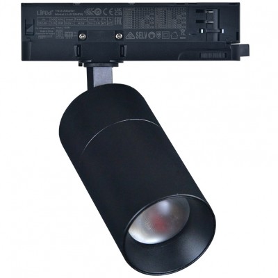 Φωτιστικό LED Ράγας 10W 230V 1200lm 10°-70° 4000K Λευκό Φως Dimmable 4 Καλωδίων Μαύρο 25-510119